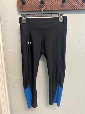 Under Armour Black and Blue Capris